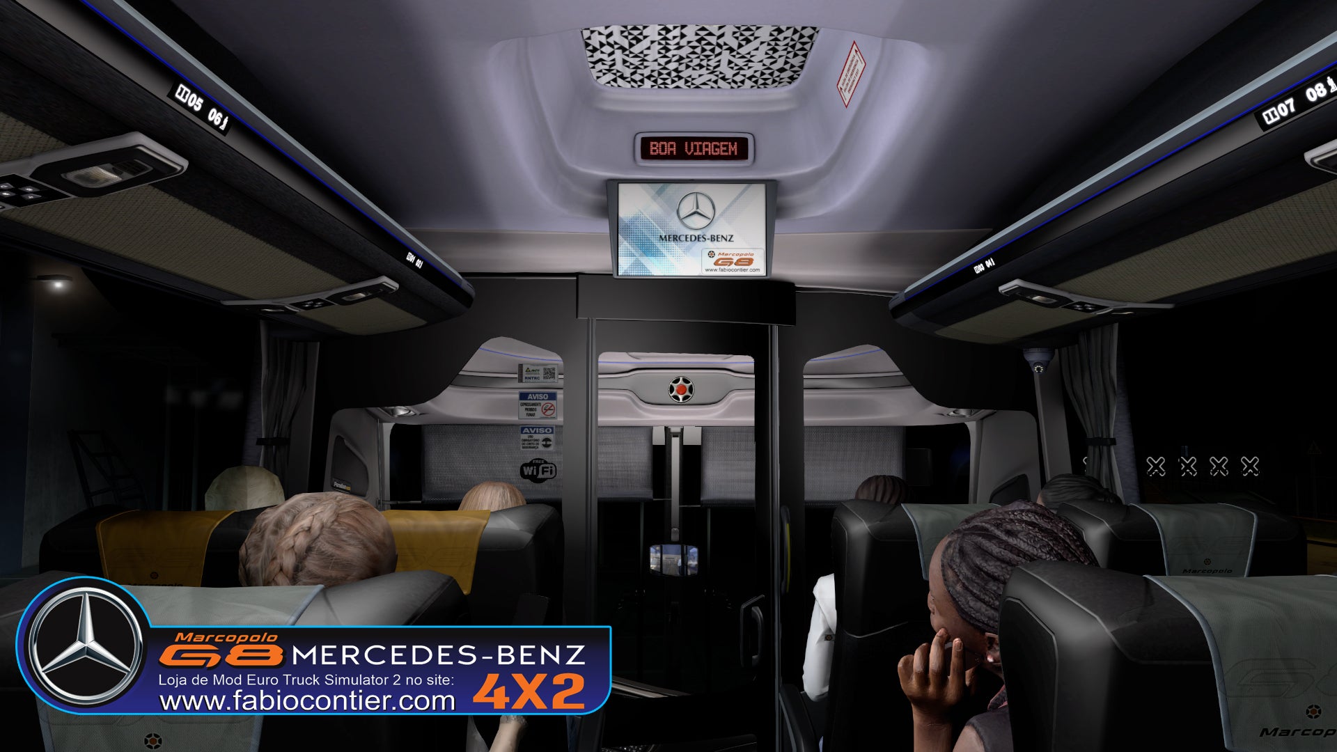 ETS2 Mod Bus G8 4x2 Mercedes-Benz Executivo