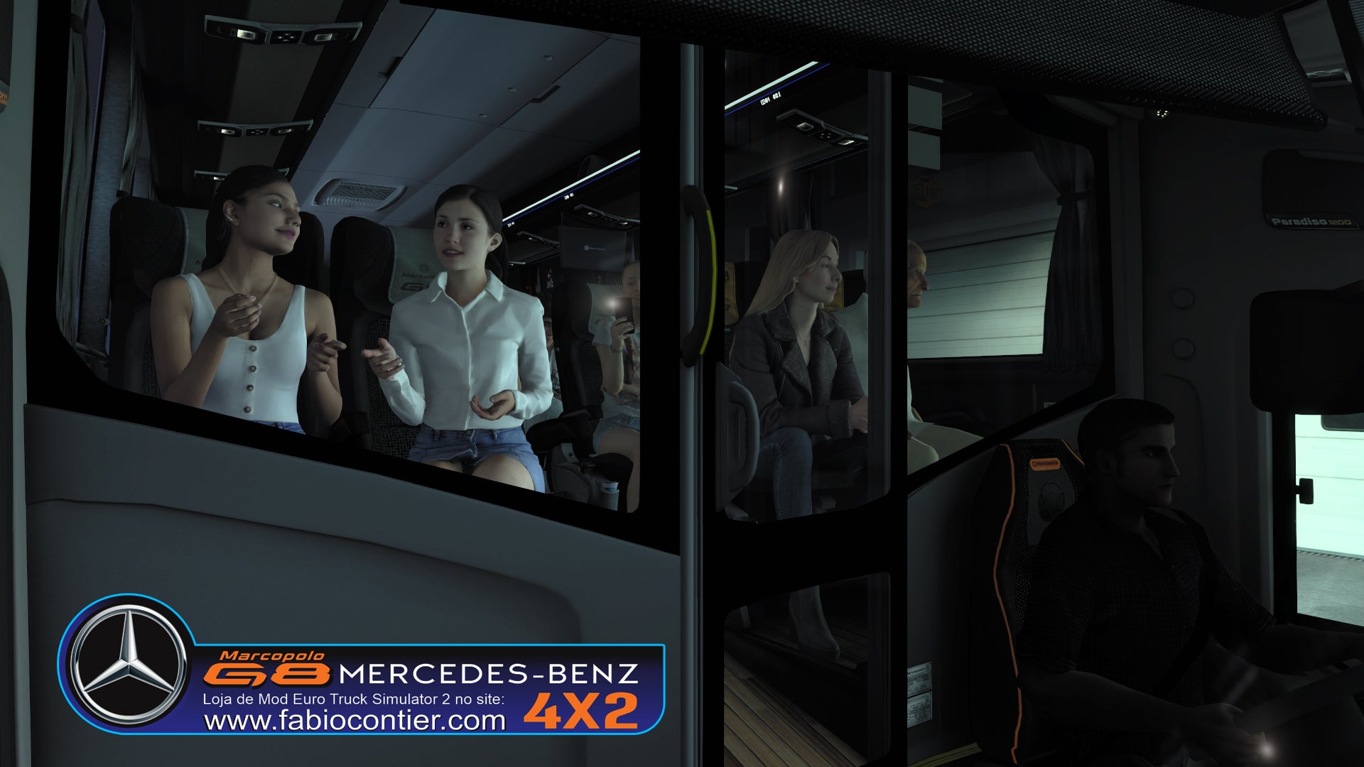 ETS2 Mod Bus G8 4x2 Mercedes-Benz Executivo