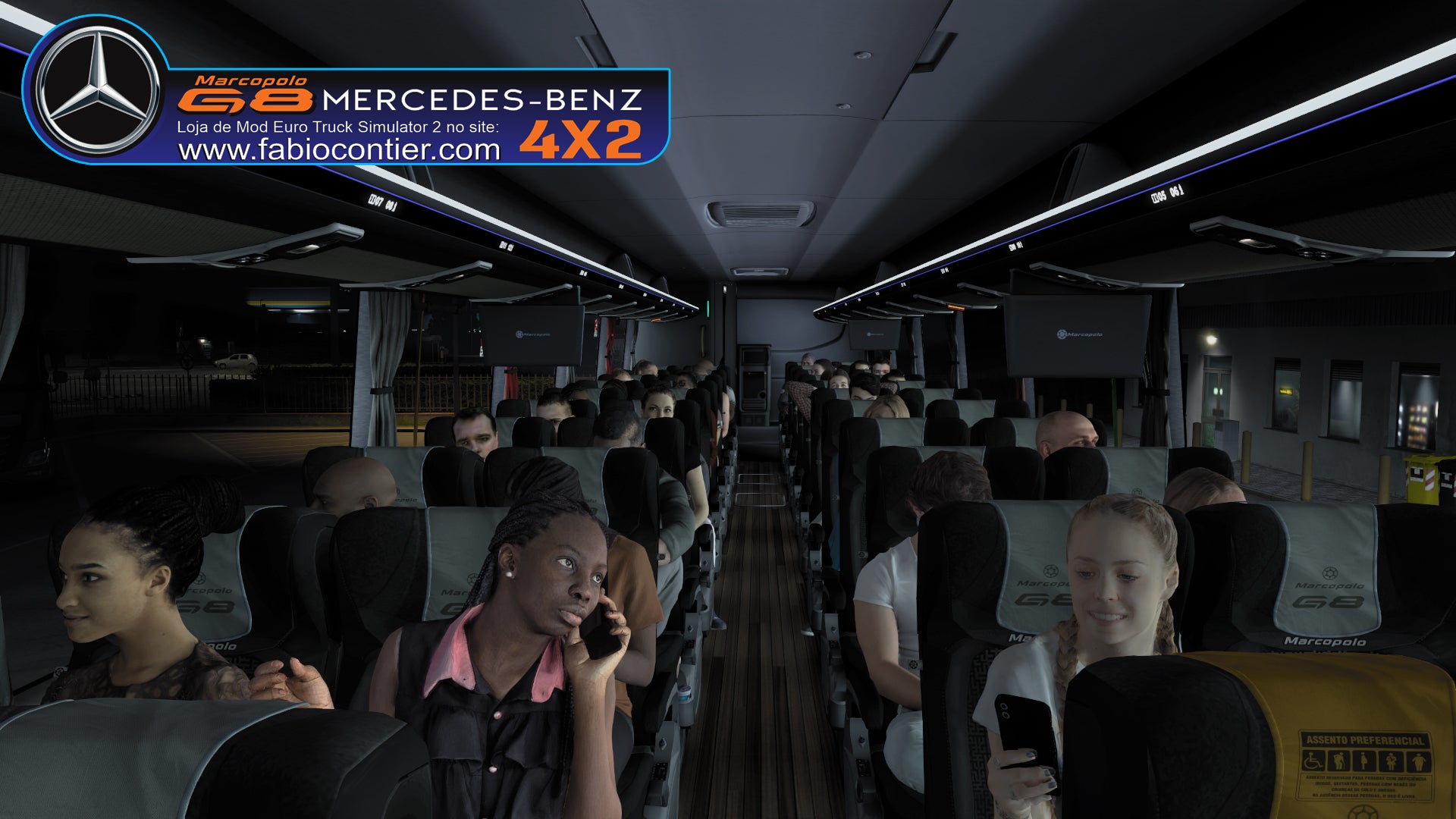 ETS2 Mod Bus G8 4x2 Mercedes-Benz Executivo