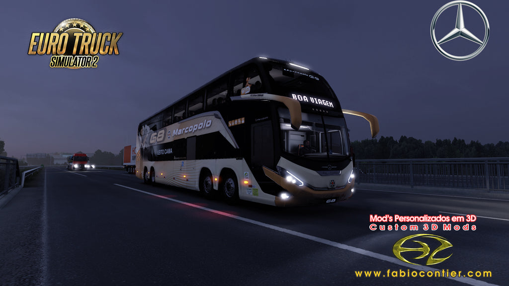 ETS2 Mod Bus G8 DD 1800 Mercedes-Benz 8x2