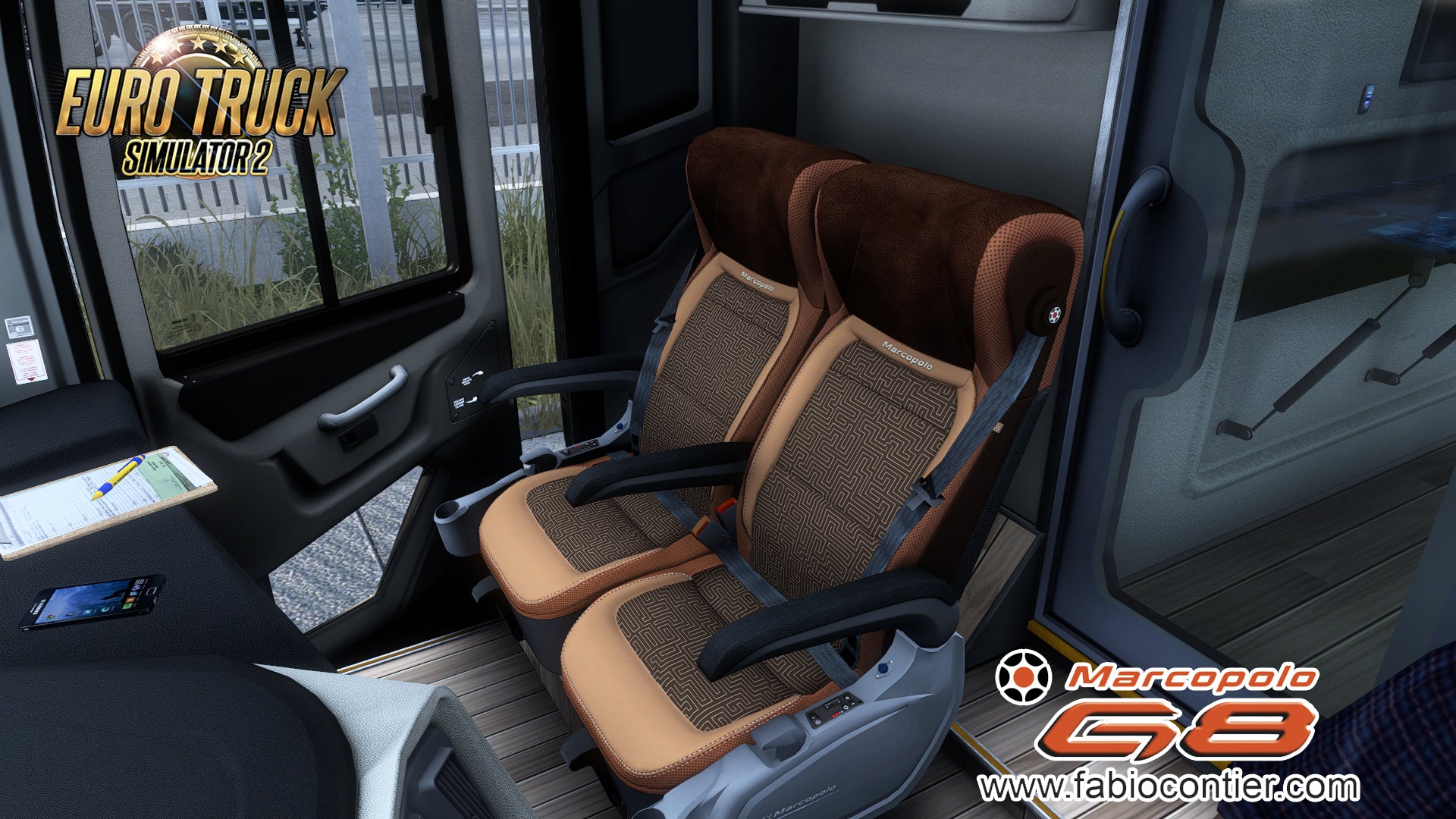 ETS2 Mod Bus G8 DD Scania 8X2 Paradiso 1800