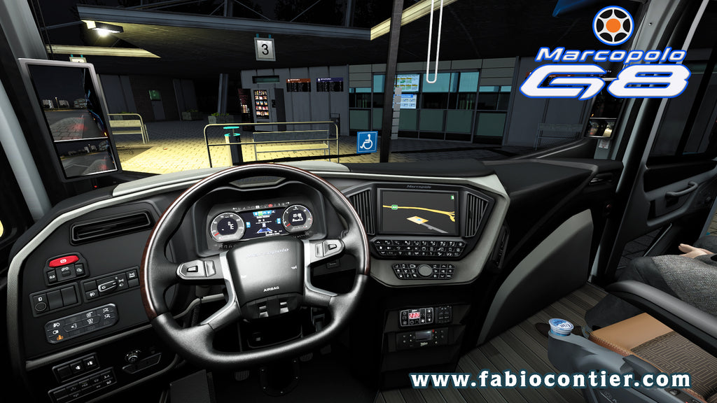 ETS2 Mod Bus G8 DD Scania 8X2 Paradiso 1800