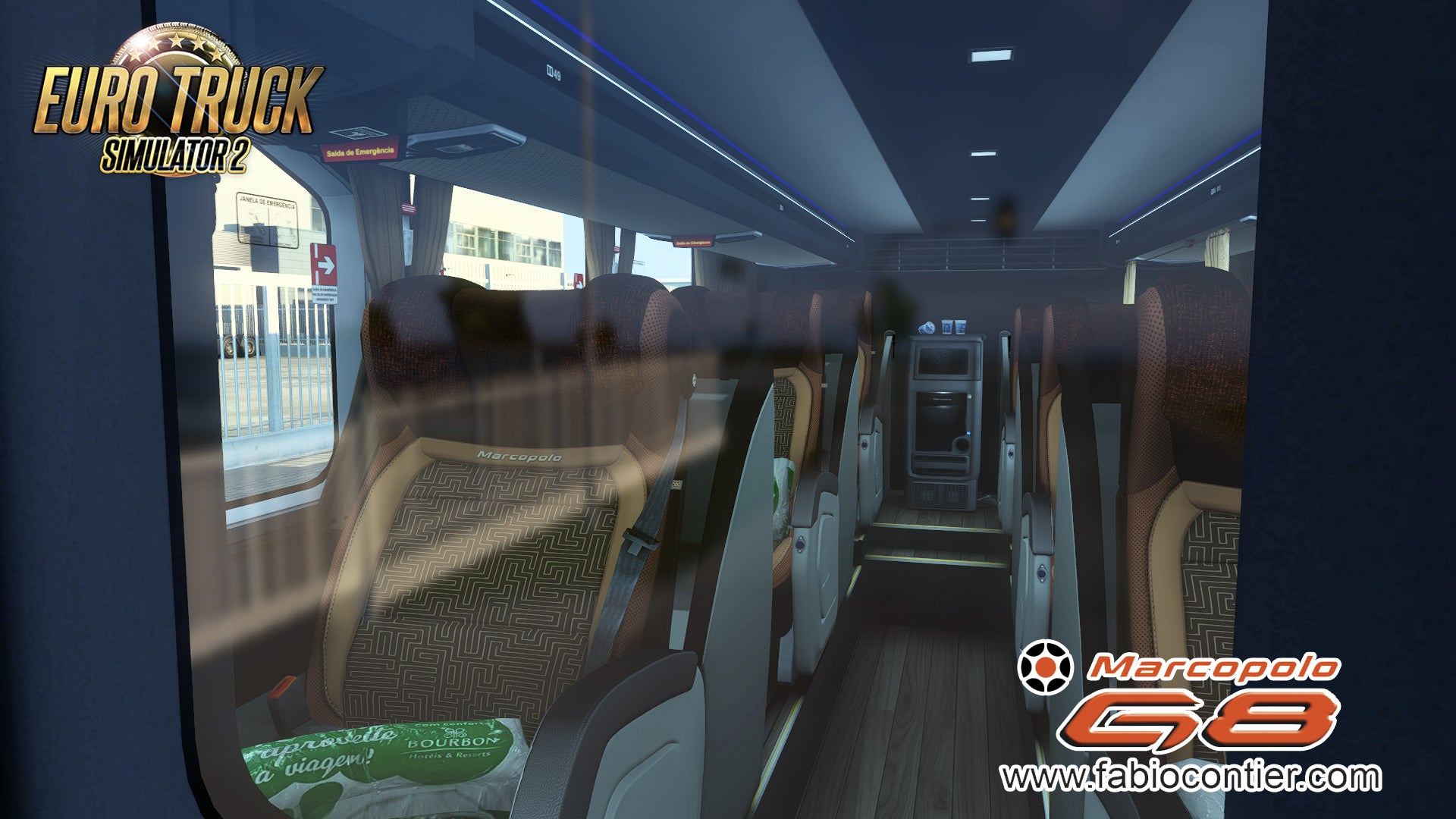 ETS2 Mod Bus G8 DD Scania 8X2 Paradiso 1800