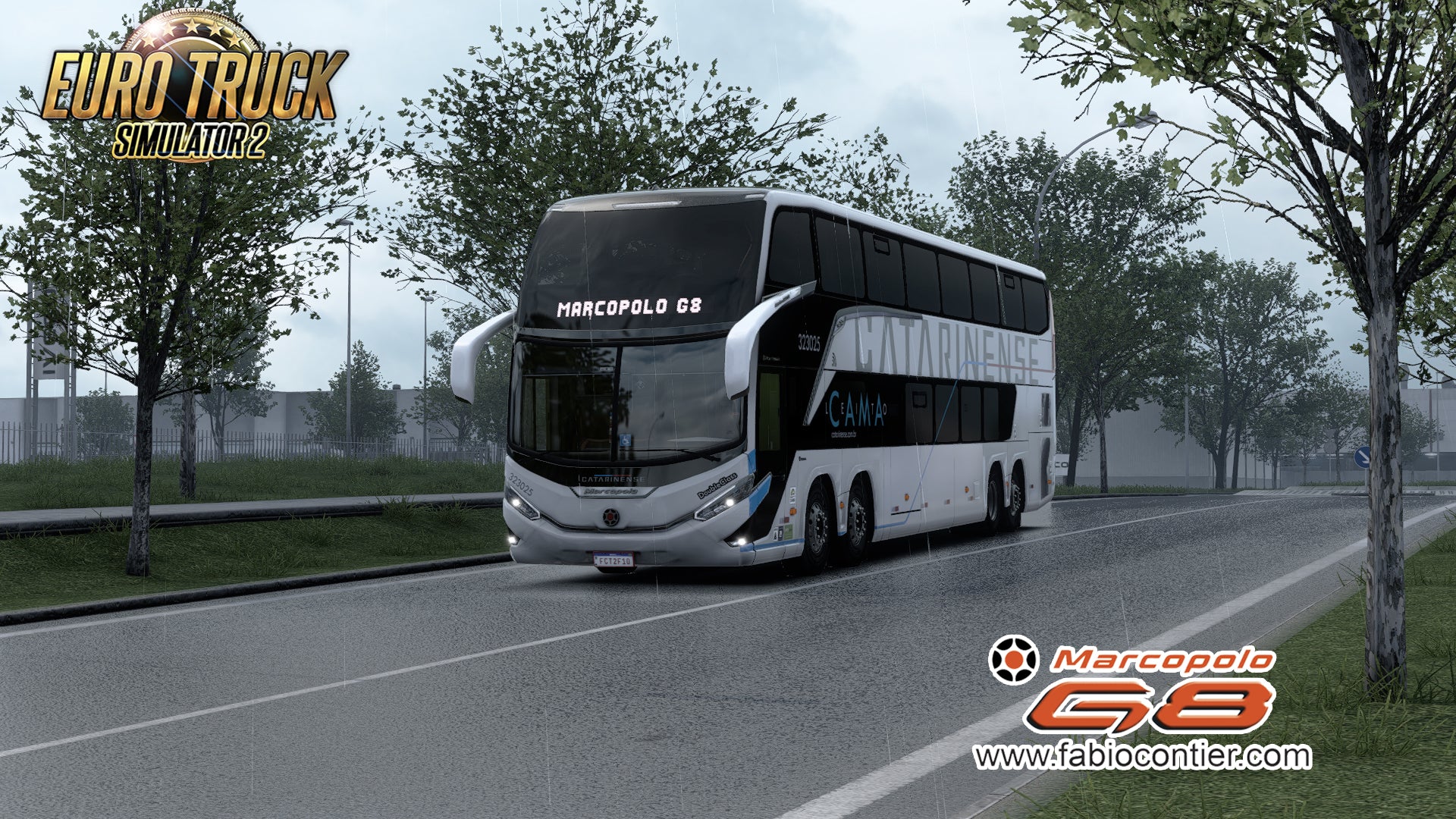 ETS2 Mod Bus G8 DD Scania 8X2 Paradiso 1800