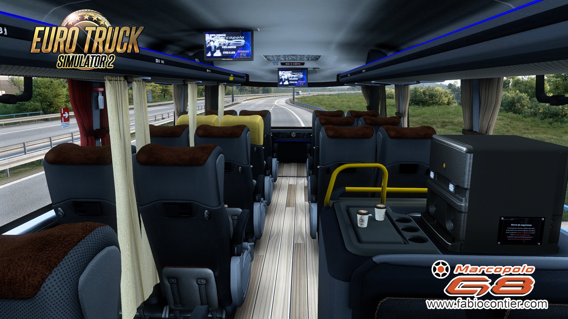 ETS2 Mod Bus G8 DD Scania 8X2 Paradiso 1800