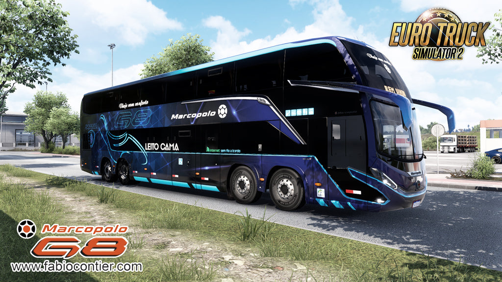 ETS2 Mod Bus G8 DD Scania 8X2 Paradiso 1800