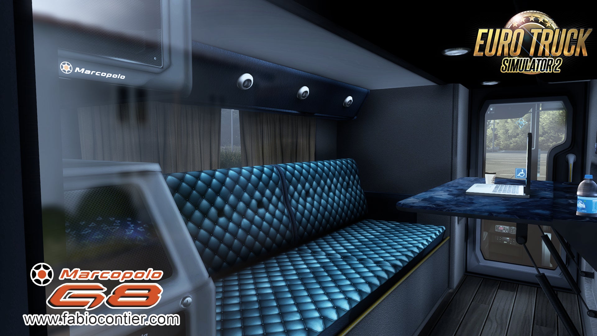 ETS2 Mod Bus G8 DD Scania 8X2 Paradiso 1800