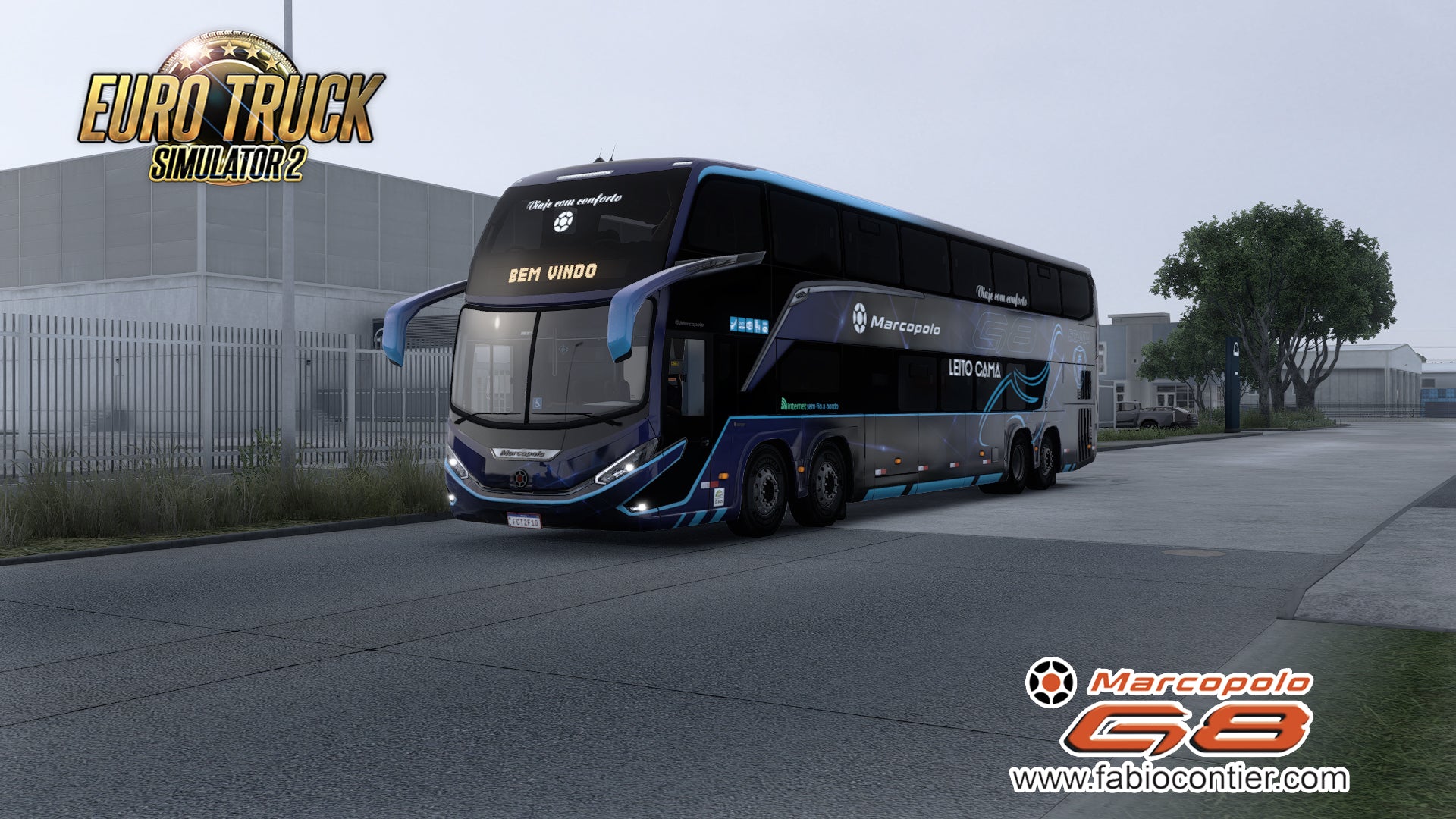 ETS2 Mod Bus G8 DD Scania 8X2 Paradiso 1800